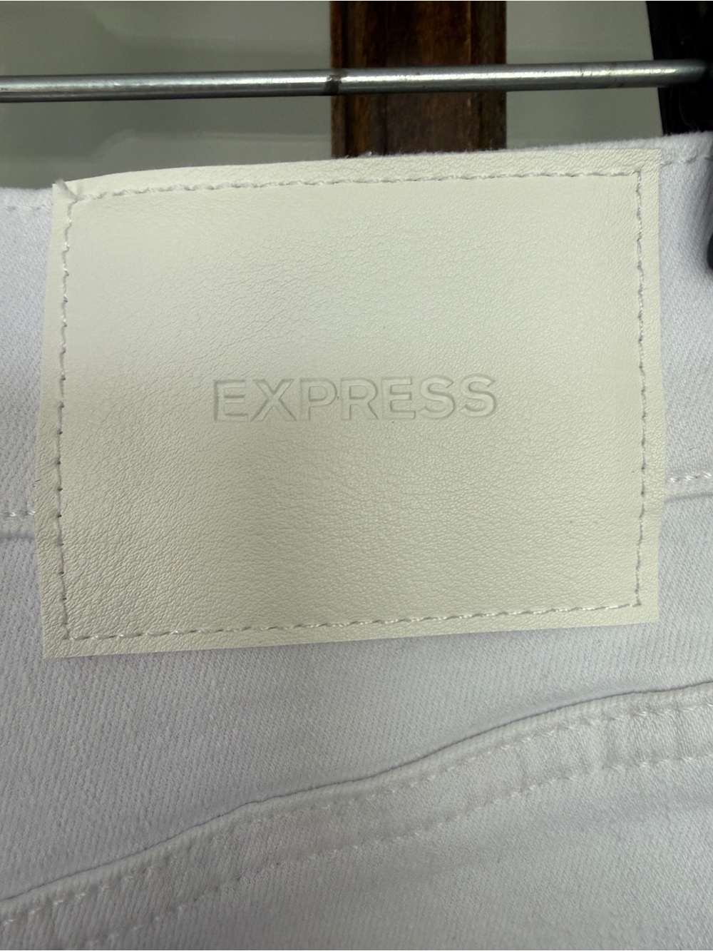 NWT Express Women's White High-Rise Skinny Jeans - Picture 6 of 8